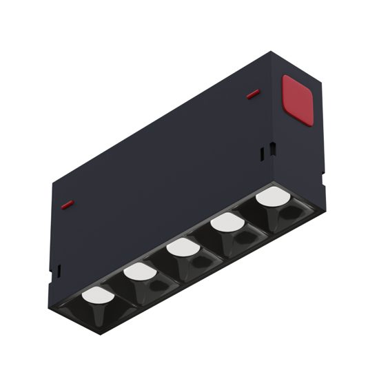 Светильник  LINER S39 SMART DIM 10W 5х2W OSRAM 36° CRI90 3000K | Black L138x34x58mm 220V