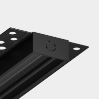 Трековая система встраиваемая MAGNETIC S25 48V 2TRA BLACK 1500x53.5x13.2mm