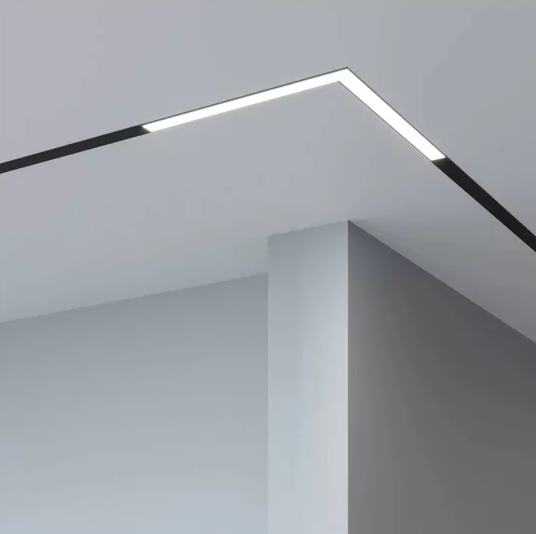 Светильник LINER MAGNETIC S15 Угловой 48V 14.4W 120° 3000K CRI90 OSRAM | Черный корпус L305х305mm