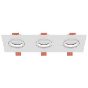 Светильник встраиваемый CITY DL X3 MR16 ALU WHITE | 257х92(75)x25mm