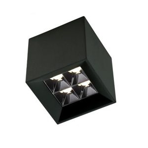 Св-к накладной WINDOWS 8W 4x2W OSRAM CRI90, WW 3000K, KEGU драйвер, Black 62х62х62mm