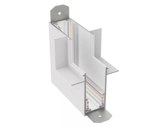 Соединитель пластиковый  потолок-стена,  угол 90° для ГКЛ S20 60x60x26mm, Белый