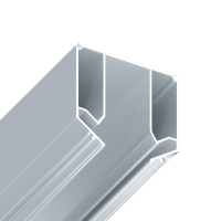 Профиль для натяжных потолков S20 | 58x55x1000mm