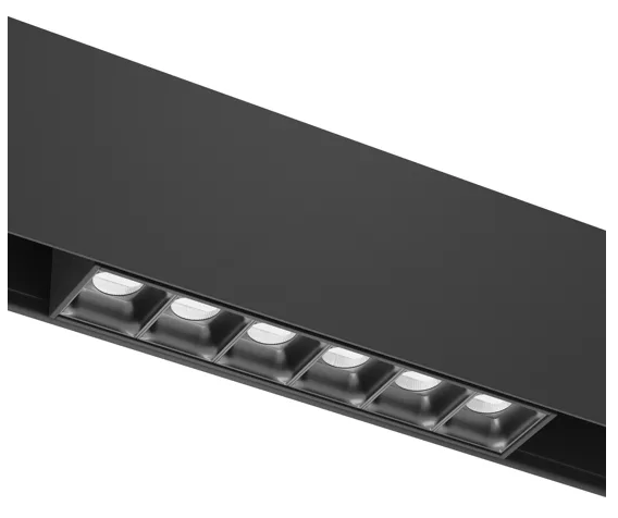 Светильник LINER BLACK MASK MAGNETIC S20 48V 6W 36° 4000K CRI90 OSRAM | Черный корпус L112mm