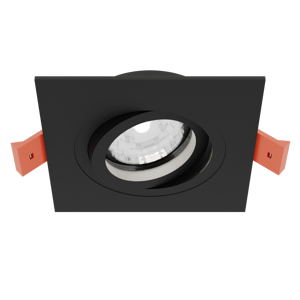 Светильник встраиваемый CITY DL X1 MR16 ALU BLACK | 92х92(75)x25mm