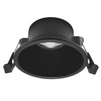 Светильник встраиваемый MR16 GU10 BLACK | Ø85(75)x47mm IP44