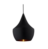 Люстра подвесная Е27 дизайн TomDixon Black/Gold d=240mm