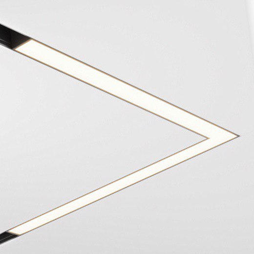 Светильник LINER MAGNETIC S15 Угловой 48V 14.4W 120° 3000-6000K TRIX CRI90 OSRAM | Черный L305х305mm