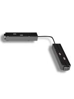 Коннектор соединительный гибкий для шинопровода S20 4TRA 48V 372mm, с кнопочным фиксатором, Черный