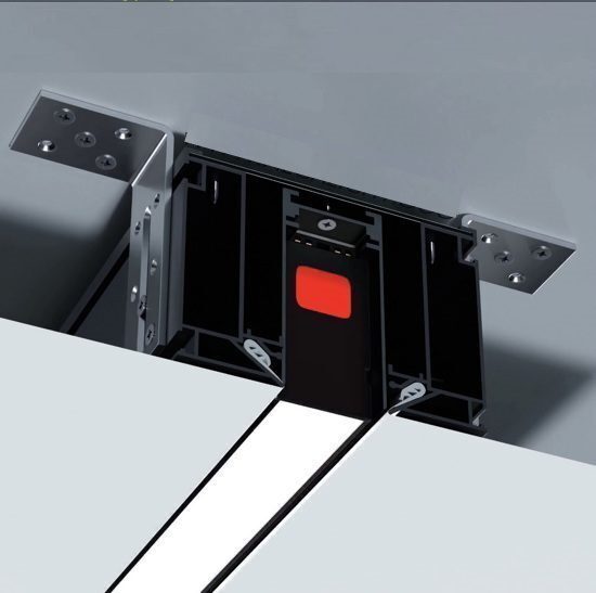 Трек белый MAGNETIC S25 220V шинопровод 2x контактный, White 3000х32х57mm 