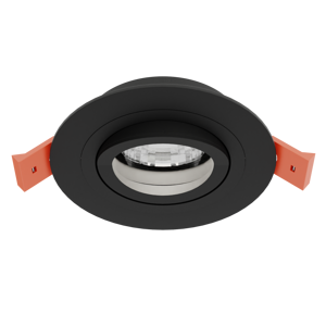 Светильник встраиваемый CITY DL X1 MR16 ALU BLACK | Ø92(77)x25mm