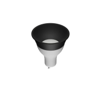 Светодиодная лампа MR16 10W 3000К GU10 угол света 110 град. black, 220V, 50x56mm