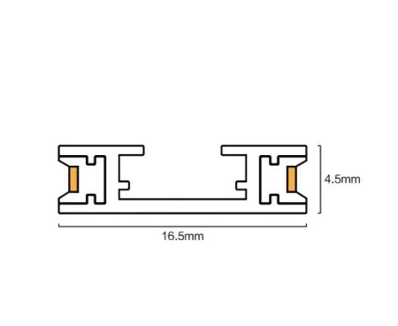 Угловой соединитель потолок-стена для шинопровода H4, Black