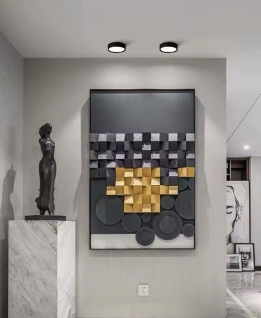 Светильник накладной RONDO 12W D133x30mm 3000К/4000K/6000К Black