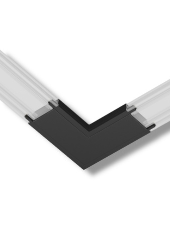 Угловой соединитель потолок-потолок для шинопровода H5 Black