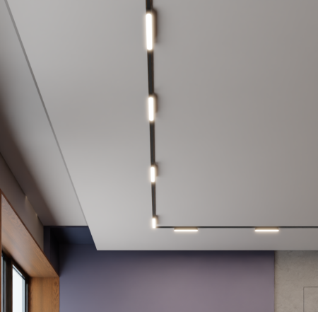 Угловой соединитель потолок-потолок для шинопровода H5 White