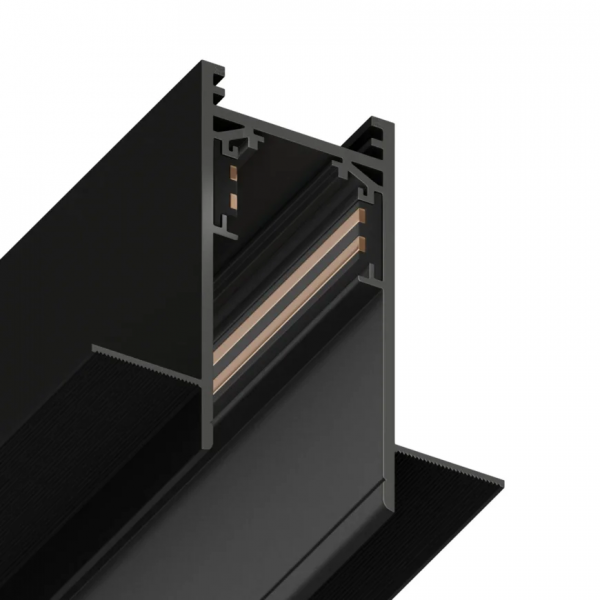 Трековая система встраиваемая MAGNETIC S20 48V 4TRA BLACK 2000x70x52mm