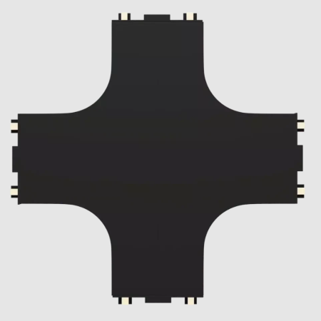 Х- соединитель потолок-потолок для шинопровода H5 White