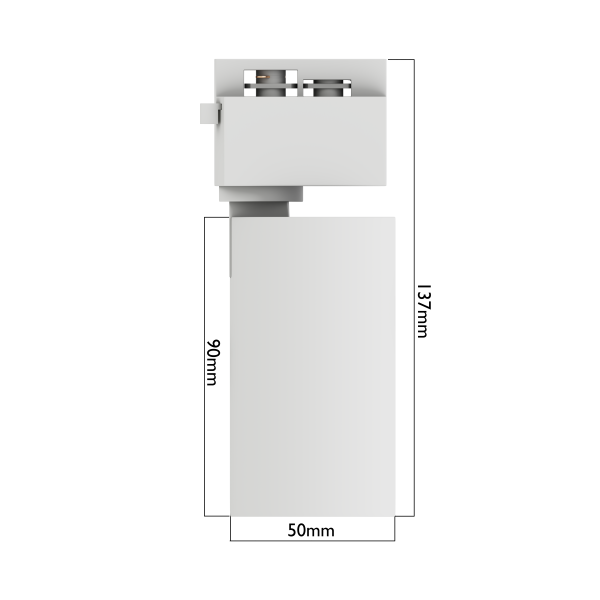 Светильник CITY NEW 15W 4000К CRI85 36° Белый 2TRA однофазный 220V 50x90mm