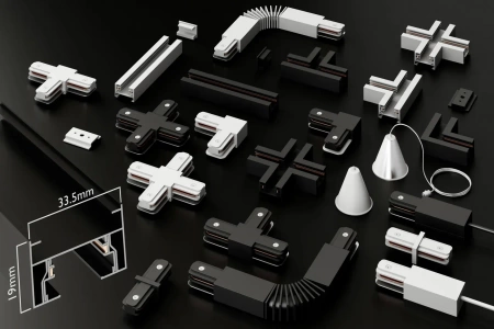 Трековый подвесной светильник CITY MR16 GU10 WHITE | 300x53mm