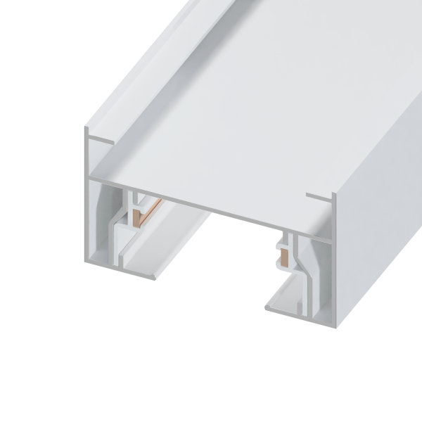 Трековая система серии CITY 2TRA | WHITE 2000x34x19mm | 220V