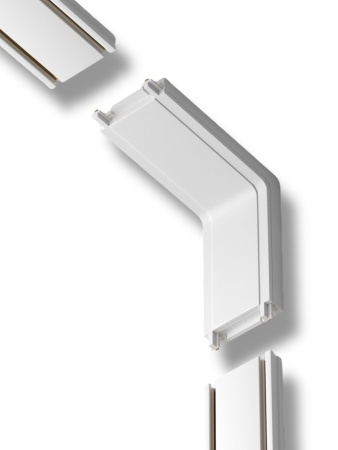 Угловой соединитель потолок-стена для шинопровода H5 White