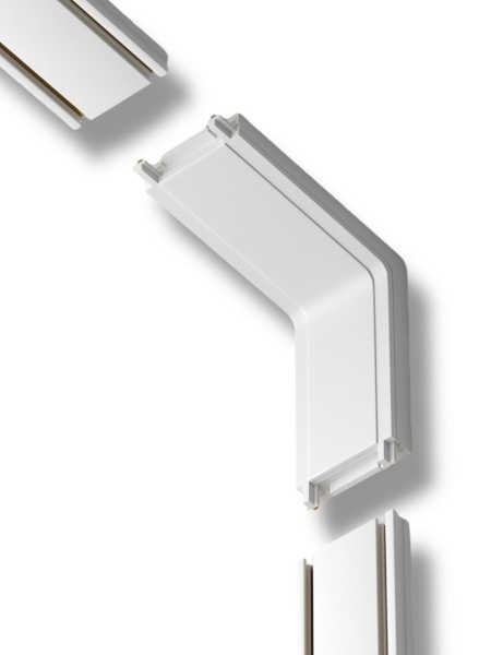 Угловой соединитель потолок-стена для шинопровода H5 White