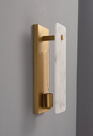 Светильник настенный Alabaster L128хH380хW110 E27х1 BRASS GOLD