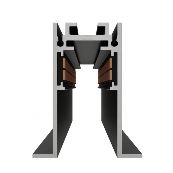 Трековая система MAGNETIC S20-V 48V 4TRA BLACK 1000x56x45mm