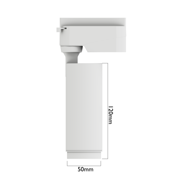 Светильник CITY ZOOM 10W 10°-60° 3ССТ 3000/4000/6000К CRI85 Белый 2TRA однофазный 220V 50x120mm