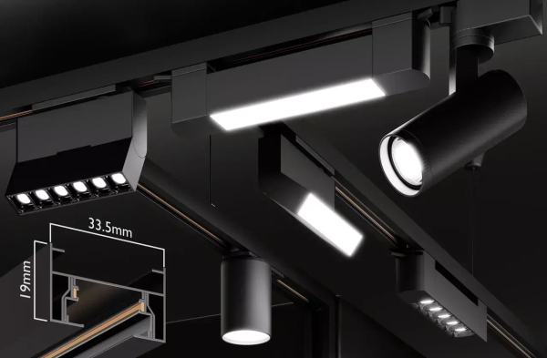 Светильник LINER U33 40W 100° 4000К Черный корпус 598х35х47mm 2TRA | 220V