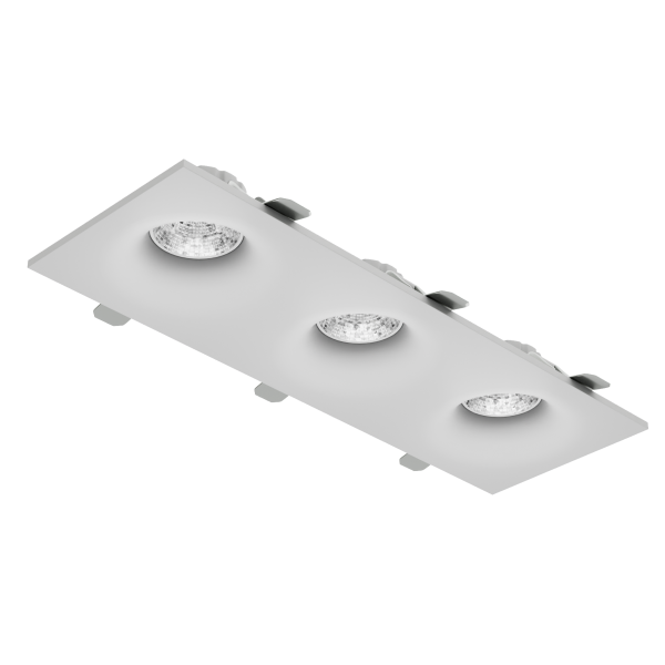 Светильник встраиваемый CITY DLV 3хMR16 GU5.3 WHITE | 286х95 H40mm