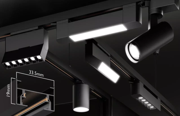 Трековый светильник светодиодный LINER PRO MAX 135W 100° 4000К Черный корпус 1210x100x72mm 2TRA