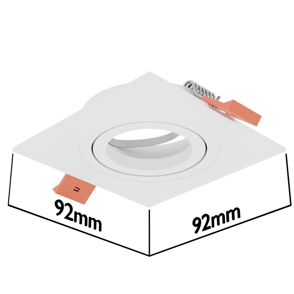 Светильник встраиваемый CITY DL X1 MR16 ALU WHITE | 92х92(75)x25mm