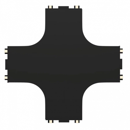 Х- соединитель потолок-потолок для шинопровода H5 Black