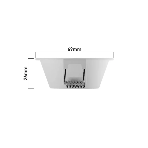 Светильник CITY SPOT 10W 4000К GU10 угол света 38 град. алюминий белый/white, 220V, 69x61mm