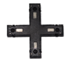 Х-соединитель для шинопровода S25 2TRA | Black 100х100х10.5mm