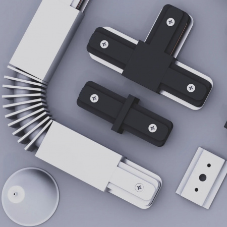 Трековая система серии CITY 2TRA | BLACK 1000x34x19mm | 220V