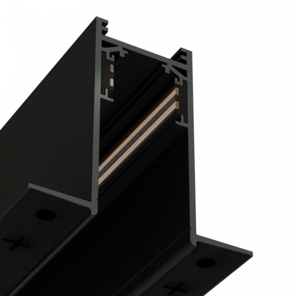 Трековая система встраиваемая MAGNETIC S20 NEW 48V 4TRA BLACK 1500x70x52mm