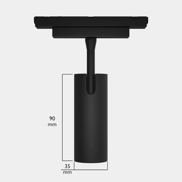 Светильник SPOT MAGNETIC S25 48V 10W 24° CRI90 OSRAM 3000K | Черный корпус D35х90mm