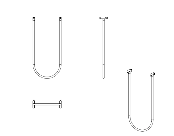 Трековый магнитный св-к TUBE MAGNETIC H4 24V 14W 360° 3000К/4000K/6000К OSRAM | Black Ø22х1000mm
