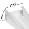 Трековая система серии CITY 2TRA | WHITE 1000x34x19mm | 220V