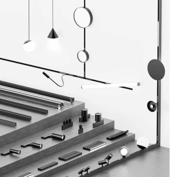 Светильник SPOT BLACK BOOK  MAGNETIC S10 48V 20W 120° CRI90 OSRAM 3000/4000/6000K | Черный корпус 40