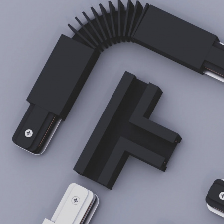 Трековая система серии CITY 2TRA | BLACK 1000x34x19mm | 220V