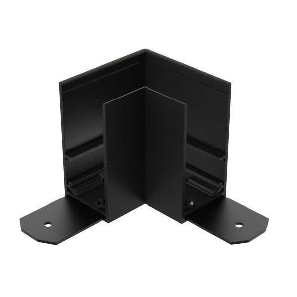 Соединитель пластиковый угол 90° для накладных трек-систем S20 54x54x54mm, Черный