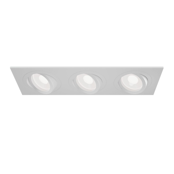 Светильник встраиваемый CITY DL X3 MR16 ALU WHITE | 257х92(75)x25mm