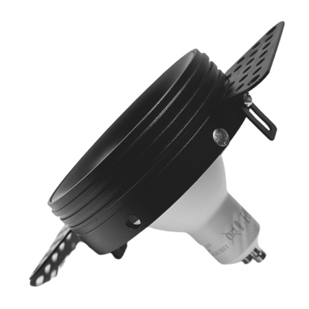 Светильник встраиваемый под отделку MR16 GU10 BLACK | Ø80(80)x27mm