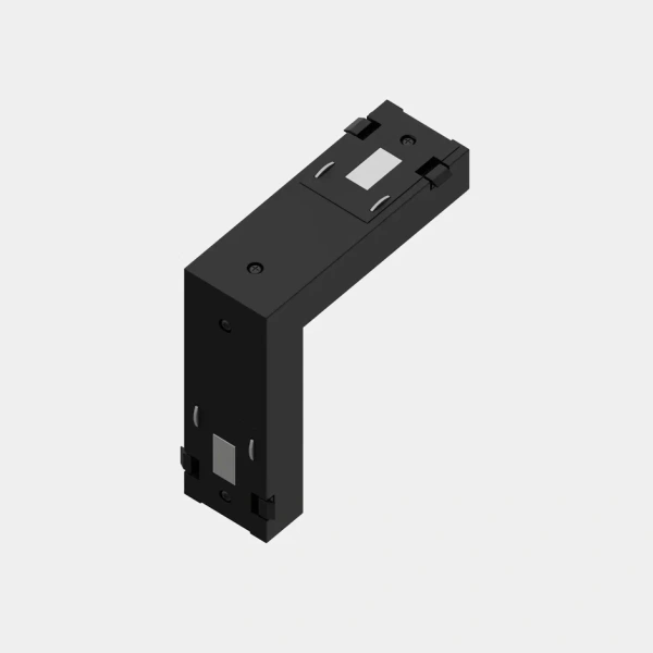 Угловой соединитель потолок-стена для шинопровода S25 2TRA | Black 60х60х10.5mm