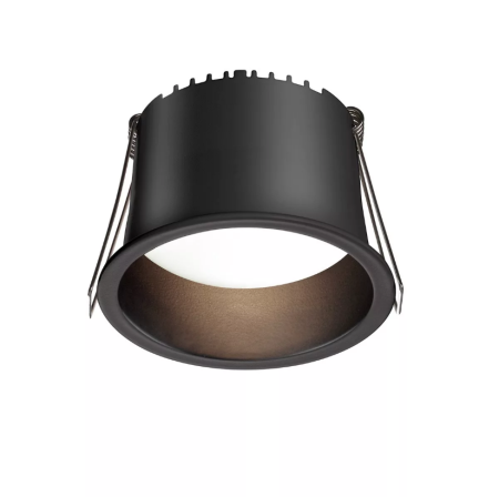 Светильник встраиваемый DL 12W BLACK 4000К | Ø91(79)x49mm