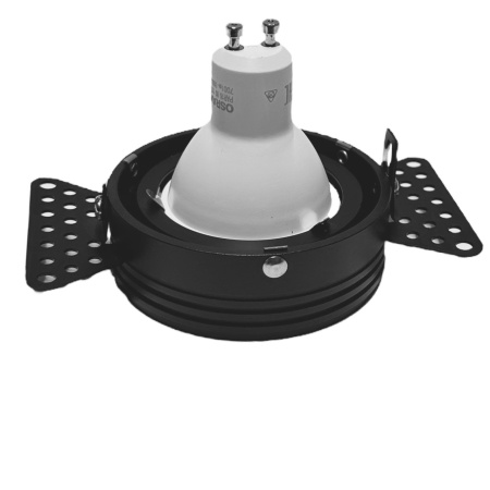 Светильник встраиваемый под отделку MR16 GU10 BLACK | Ø80(80)x27mm